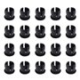 KeeYees 20Pcs 3mm DC 3-12V Diode Ampoule LED Câblé + 20Pcs Plastique 3mm LED Lumiere Panneau de Support de Montage (Bleu)