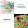 Lot de 200 pierres colorées pour aquarium - Pierres lumineuses dans le noir - Gravier de jardin - Pierres décoratives pour l'ext