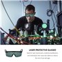 DAZZLUXE Lot de 2 Lunettes de Protection Laser de Sécurité, Protection Contre les Poils, Infrarouge, UV et Lumière - Sécurité de