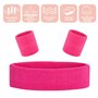 Uoimky Bandeau Sport, 15 pièces Bandeau et Poignet Eponge Sport Fluo Anti-Transpiration Accessoires Fluo Année 80 et 90 Rétro po