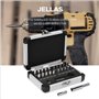 Jellas Jellas Lot de 22 extracteurs de vis endommagés, inserts de perçage et d'extraction séparés, en acier rapide, pour vis end