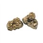 Namvo 2 pièces Pierre de Pyrite Naturelle et minéraux Pierre de Quartz en Cristal Naturel pour Divination Chakra énergie Pierres