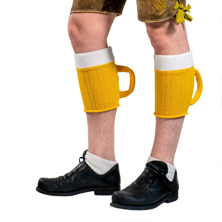 Wadlmaß Original Chaussettes à bière bavaroise avec poignée