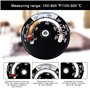 MIVAIUN Thermomètre de Poêle Magnétique Thermomètre de Tuyau de Poêle à Feu pour Le Compteur de Température Accessoires de chemi