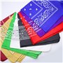 INNAL 8 Pièces Bandanas Bandanas Paisley Polyester Bandana Cowboy Bandana Unisexe pour Poignet Cou Tête 54x54CM