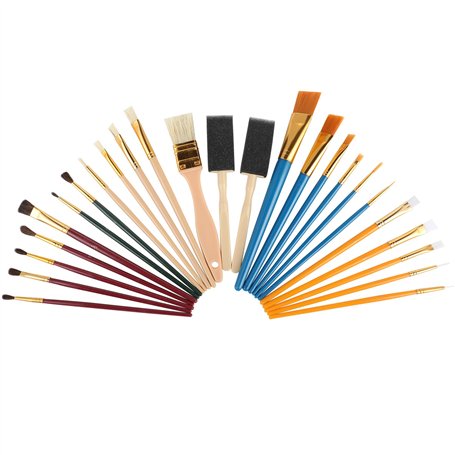 Set de 25 Pinceau Acrylique