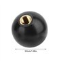 Bouton de Levier à Bille, 5pcs M10 * 35 Bille Ronde en Bakélite Levier Manuel Bâton Fileté Trou Boutons Sphériques Noir pour Mac