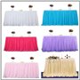 L275 × 76 cm Jupe de table en tulle Jupes de table Décoration de table Jupes de table pour fête prénatale Mesh Fluffy Tutu Jupe