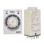 DC 24V H3Y-2 Relais temporisé DC Retardateur à 8 Broches Commutateur de contrôle du Temps 6S
