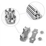 6 Pièces Duplex Clips M6 Câble Métallique Clips Inoxydable 304 Pinces Duplex pour Gréement de Câble Métallique de 6 mm