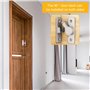 Verrou Serrure De Fermeture Porte Interieure Coulissante De Lumineux 90° Loquet De Crochet A Porte Bascule Boulon De Verrouillag