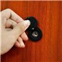 Couvercle de Judas,Peephole Cover avec Outil d'Installation Auto-Adhésif Couvre d'espionnage de porte Cache judas de porte pour 