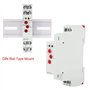 Relais Temporisé GRT8-M1 avec 10 Fonctions, Montage sur Rail DIN 35MM, Tension AC/DC de 12V ~ 240V 50-60Hz