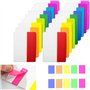 Lot de 400 onglets autocollants - 20 lots de 10 couleurs - Inscriptibles et repositionnables - Pour marqueurs de page ou marque-