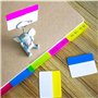 Lot de 400 onglets autocollants - 20 lots de 10 couleurs - Inscriptibles et repositionnables - Pour marqueurs de page ou marque-