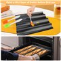 MXTIMWAN Plaque à Pain, Moule à Pain Baguette Français avec Revêtement Antiadhésif, Plaque à Baguette Moule pour 4 Baguettes, Mo