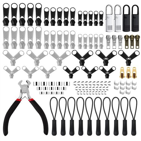 MXTIMWAN 121 Pièces Fermeture à Glissière Remplacement Kit