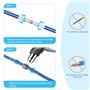 150PCS Cosse Thermoretractable, Joint de Soudure Connecteur de Fil Isolés, Connecteur Thermorétractable Manchon Thermosoudable,
