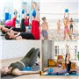 Pilates Ballon de Gymnastique, Yoga Ball, Ballon De Gymnastique Ballon Yoga, Souple Balles d'exercices Fitness, avec Paille Gonf