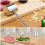UKOFEW Attendrisseur de Viande en Acier Inoxydable,Marteau à Viande,Marteau à Steak pour Steak, Poulet, Porc, Lave-Vaisselle,Sch