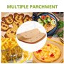 200 Papier Sulfurisé Air Fryer,Antiadhésive Sans Huile Papier Parchemin Accessoires,Perforé Papier Cuisson Air Fryer,pour Friteu