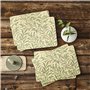 Set de table américain Pimpernel, lot de 6, motif branche de saule, couleur : vert