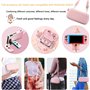 OLDZHU Étui de Transport Rose pour Nintendo Switch - 10 en 1 Accessoires Pack Roses avec Couverture de Protection Dure,Protecteu