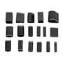 18 pcs Coupeur de Perforateur Creux pour Outil de Poinçonnage de Coque de Téléphone Portable