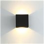 CYUaoao 1 Pièce Applique Murale LED Moderne en Aluminuim AC86V-265V Applique Murale Carrée Noire 10 x 10 x 5 cm Imperméable Conv