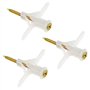Lot de 35 Chevilles et Vis en Plastique pour Cloison Sèche (blanc)