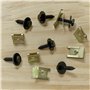 Lot de 30 Vis de Carrosserie de Voiture, Boulons en Métal et Collier de Serrage en U pour Garde-boue
