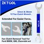 ZKTOOL Clés pour Embrayage de Ventilateur de 32mm & 36mm Convenant aux Modèles BMW Ford GM Chevrolet - Outil de Retrait d'écrou 