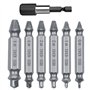 VIVIIHOO Lot de 6 extracteurs de vis - Extracteur de vis et extracteur de vis avec porte-embout et adaptateur de douille - Dévis