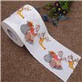 Lot de 2 rouleaux de papier toilette de Noël - Papier toilette de bain Père Noël - Fournitures de Noël - Décoration de salle de