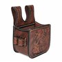 TOURBON Pochette de Cartouche en Cuir de Luxe pour Sac de tir de Skeet de piège de Fusil de Chasse Porte-munitions 12GA/16GA