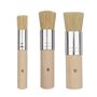 XNJIHWA 3 Pièces Pinceau Pochoir Rond Brosse à Pochoir en Bois 3 Tailles pour Peinture Acrylique Peinture à l'huile Aquarelle Fa