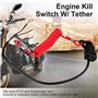 Interrupteur d'Arrêt et de Sécurité,Interrupteur d'Arrêt d'urgence du Moteur Interrupteur de Guidon pour Moto 12V+Interrupteur d