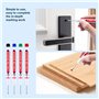 BetterJonny 16 Pièces Marqueurs Trou Profond, Stylo Marqueur Charpentier Marqueur Indélébile à Pointe Fine de 20 mm pour des Mar