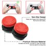 TEUVO Thumbsticks, Silicone Joystick Grips Caps pour PS5 Controller et pour PS4 Controller à Augmenter Précision Aide avec Viser