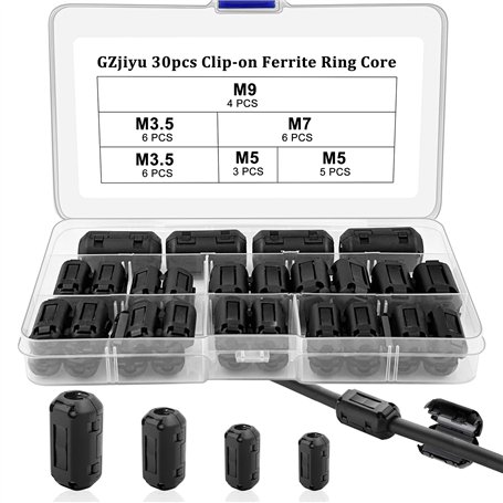 GZjiyu 30 Pcs Noyaux de Ferrite