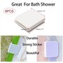 GZLCEU Lot de 8 clips de rideau de douche autocollants - Anti-éclaboussures - Coupe-vent - Sans perçage - Stop Protect - Accesso