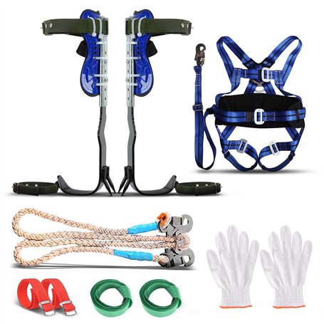 Helangel Crampons d'escalade avec ceinture de sécurité