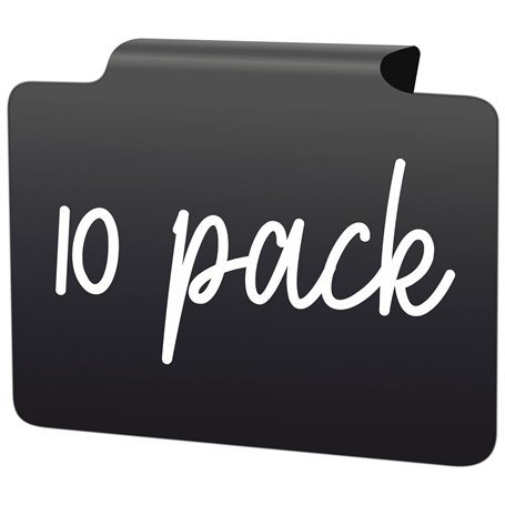 10 Étiquettes à Clipser pour Paniers de Rangement - Petites Étiquettes à Craie pour Paniers - Porte-étiquettes pour Panier - Pla