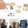 24 Sets Bouton Pression Aimanté 14mm et 18mm Fermoir Magnetique pour Sac 2 Tailles Bouton Aimanté Couture Pression Aimanté coutu