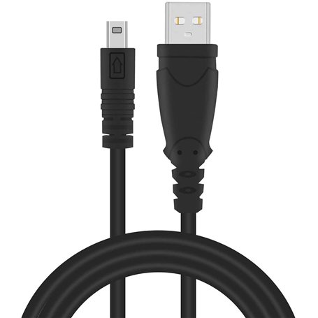 Adhiper Câble de Rechange USB pour Appareil Photo numérique Panasonic Lumix DMC-F2 DMC-FH25 DMC-FP5 DMC-FS16 DMC-FS28 DMC-FS22 8