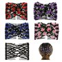 Double Peignes De Cheveux Perles Pinces Peignes De Cheveux Extensible Pince À Cheveux Extensible Élégants Coiffure Diy Peignes À