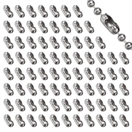 SYEYCW 80 Pièces Remplacement de Connecteur de Chaîne en Acier Inoxydable