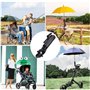 STCRERAG Poussette Stand Parapluie en ABS 23.5cm Poussette Support de Vélos Ajustement à 360 Degrés Connecteur Support Poussette