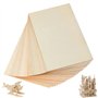 24 pièces de panneaux de bois 300 x 200 x 2mm Panneaux de bois pour le bricolage