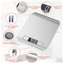 Gvolatee 10kg/1g Balance de cuisine precision Électronique, inoxydable pese aliment cuisine avec affichage Lcd et fonction tare,